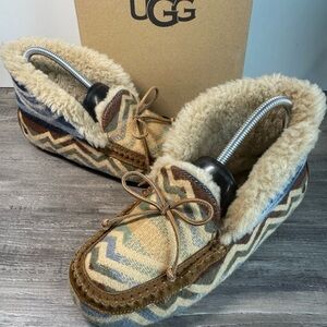 UGG x Pendleton Alena Wool Women's Moccasin Slippers size 7 EUC RARE